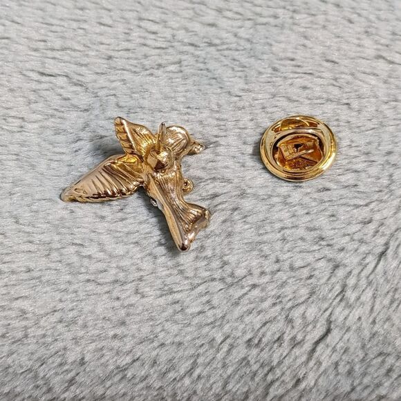 Vintage Petite Rhinestone Hummingbird Tac Pin/Brooche - Picture 2 of 6
